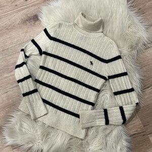 Abercrombie and Finch navy striped sweater, size XS